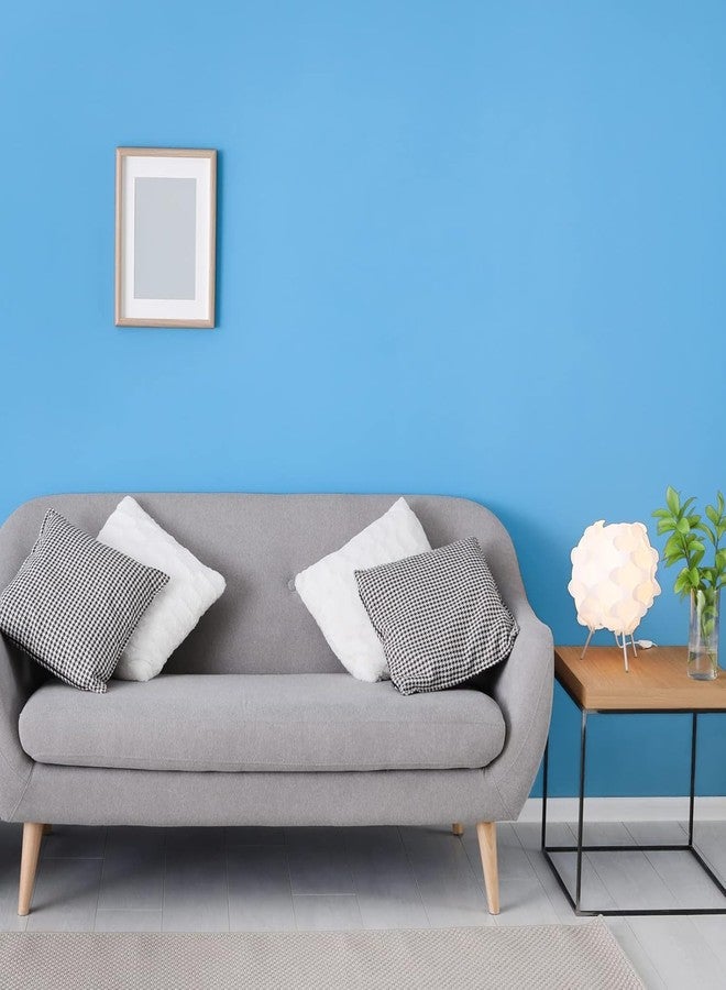 ONETON Matte Blue Wallpaper Peel & Stick Wallpaper for Kitchen Self Adhesive Waterproof Blue Wallpaper Bathroom Walls Cabinets (Sky Blue Matte, 24x200 Inch) - Image 2